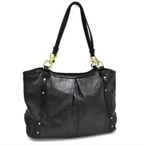 Coach Alexandra Black Leather Tote F20812